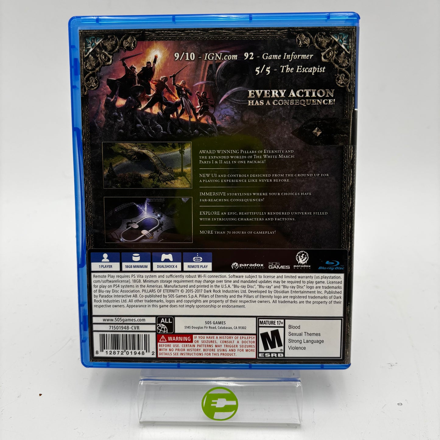 Pillars of Eternity Complete Edition (Sony PlayStation 4 PS4, 2017)