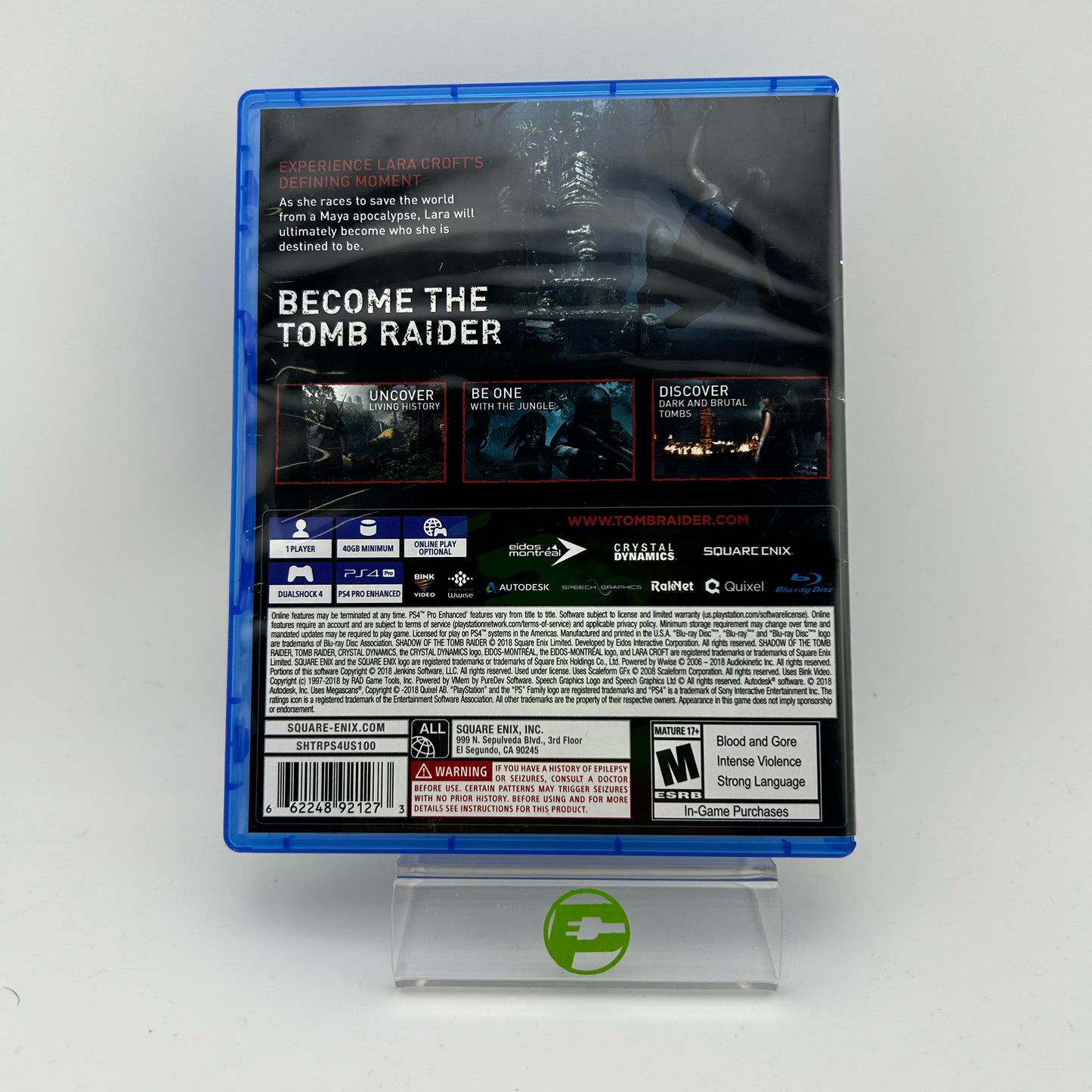 Shadow of The Tomb Raider (Sony PlayStation 4 PS4, 2018)