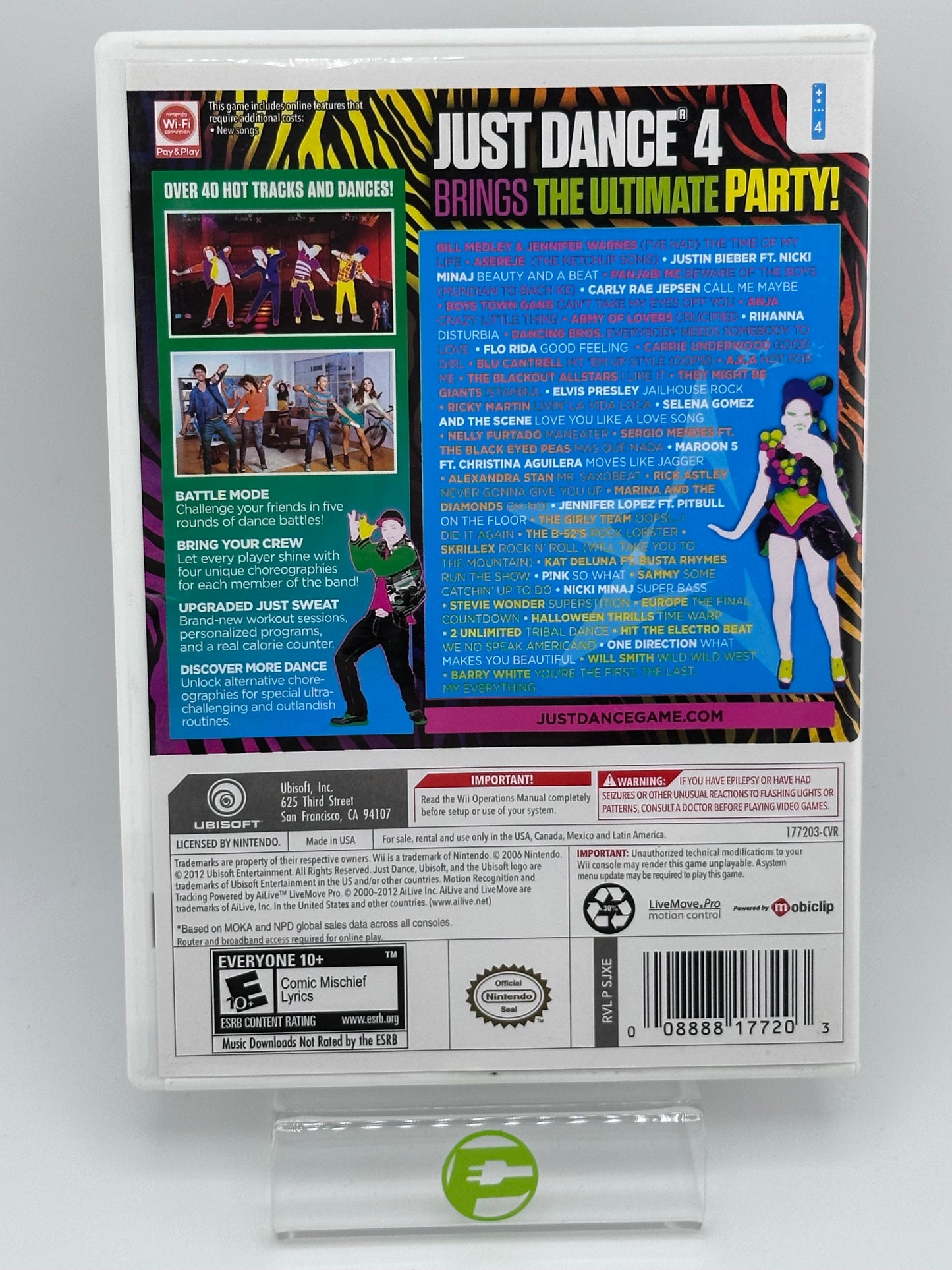 Just Dance 4 (Nintendo Wii, 2012)