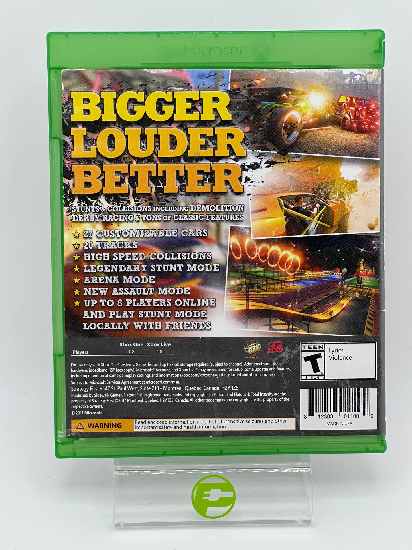 Flatout 4 Total Insanity (Microsoft Xbox One, 2017)