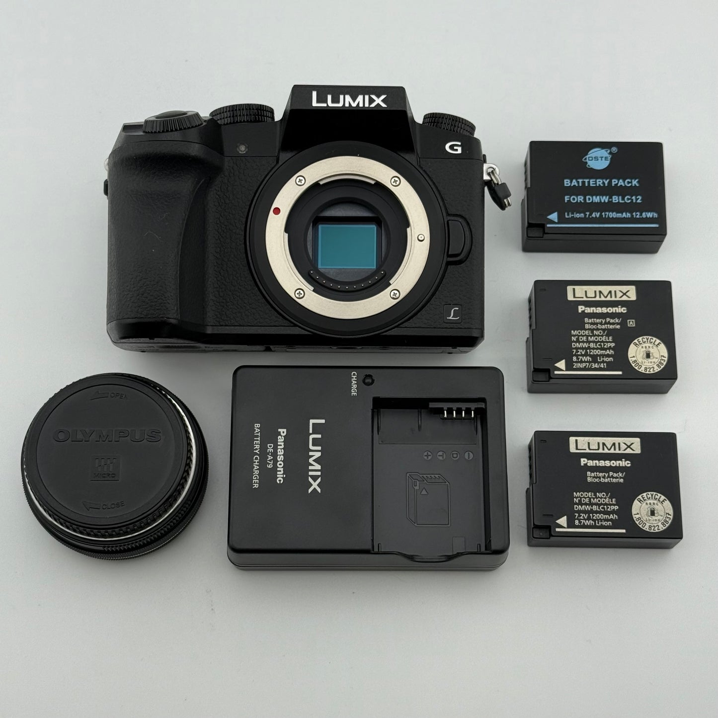 Panasonic Lumix DMC-G7 16.0 MP 4K Digital Camera 3x Genuine Battery and Charger