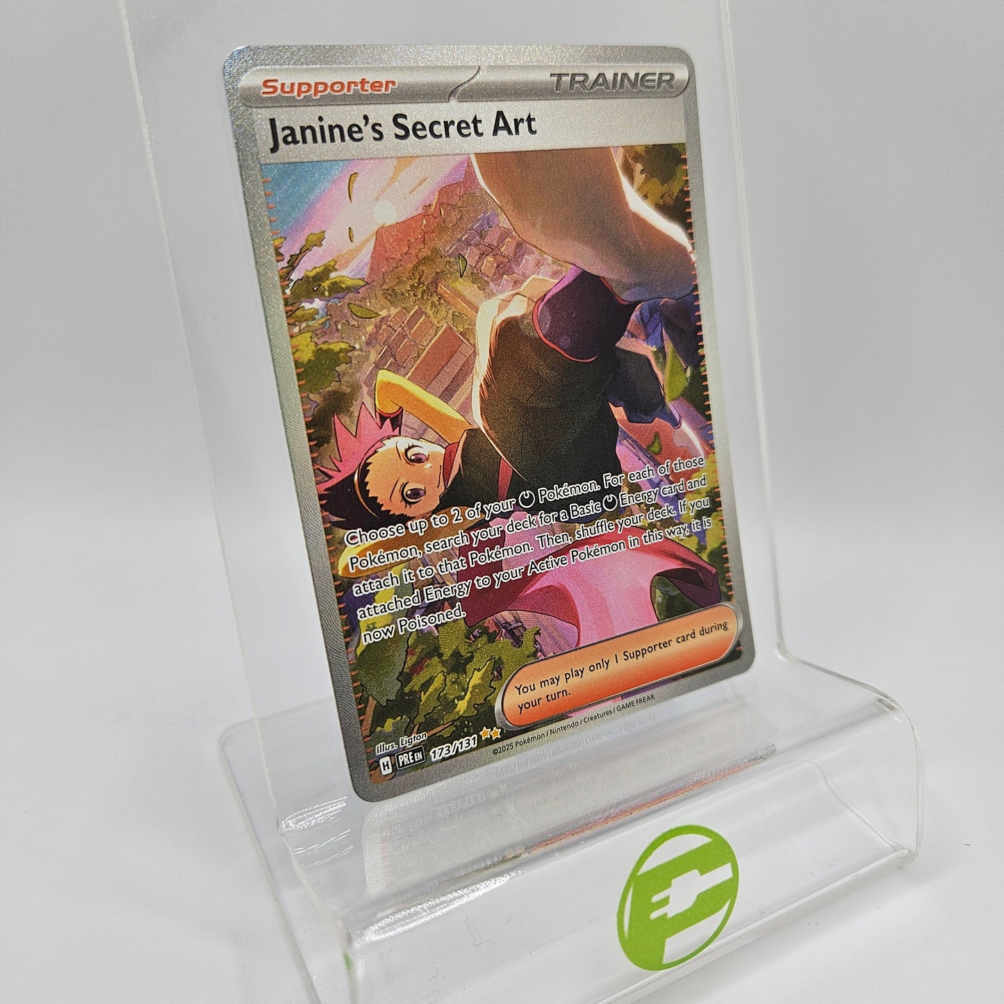 Pokémon TCG Janine's Secret Art 173/131 Prismatic Evolutions Special Illus. Rare