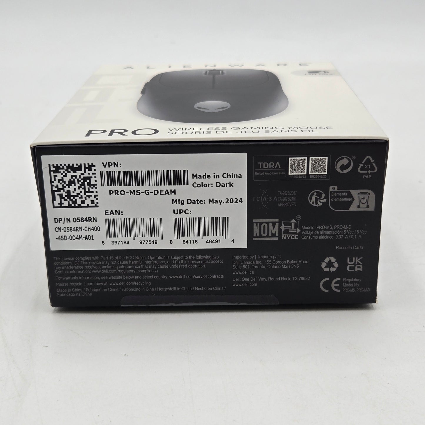 New Alienware Pro Wireless Gaming Mouse Sealed New Pro-MS-G-DEAM Dark