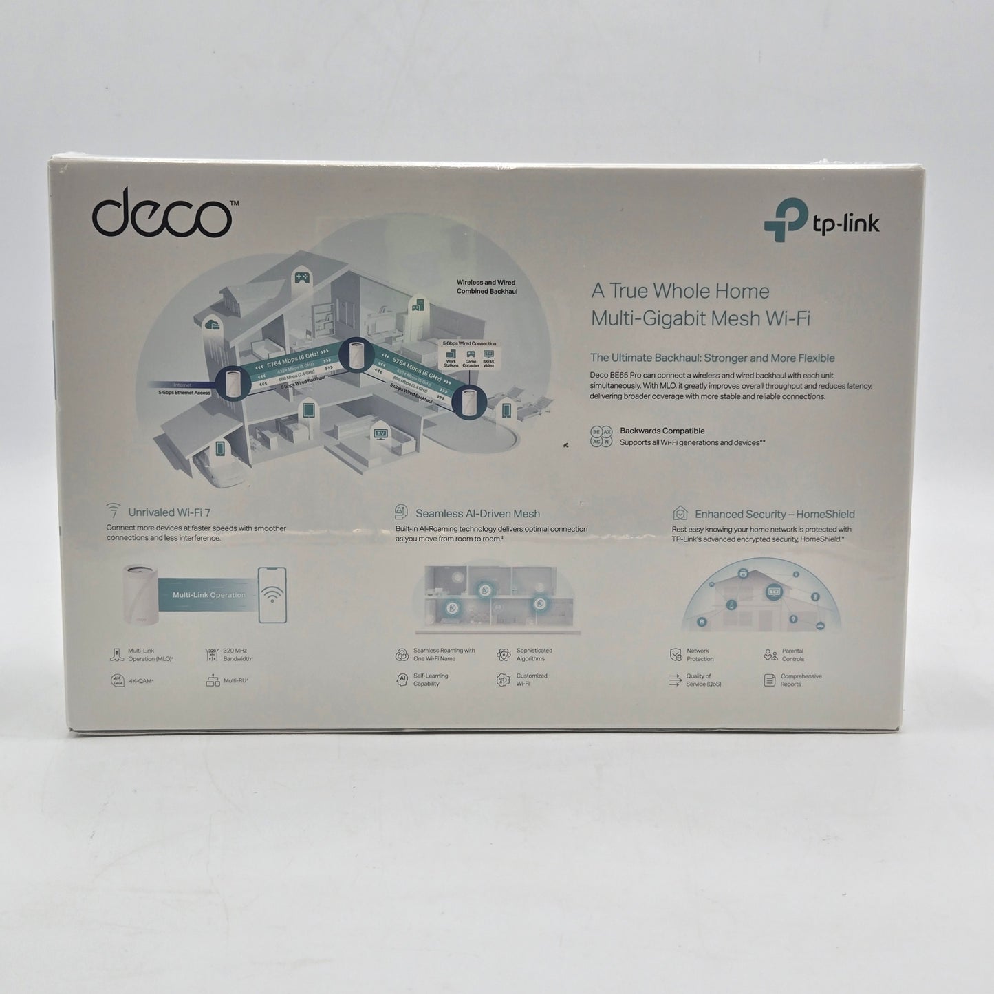 New TP-Link Deco BE11000 Multi-Gig Whole Home BE65 PRO