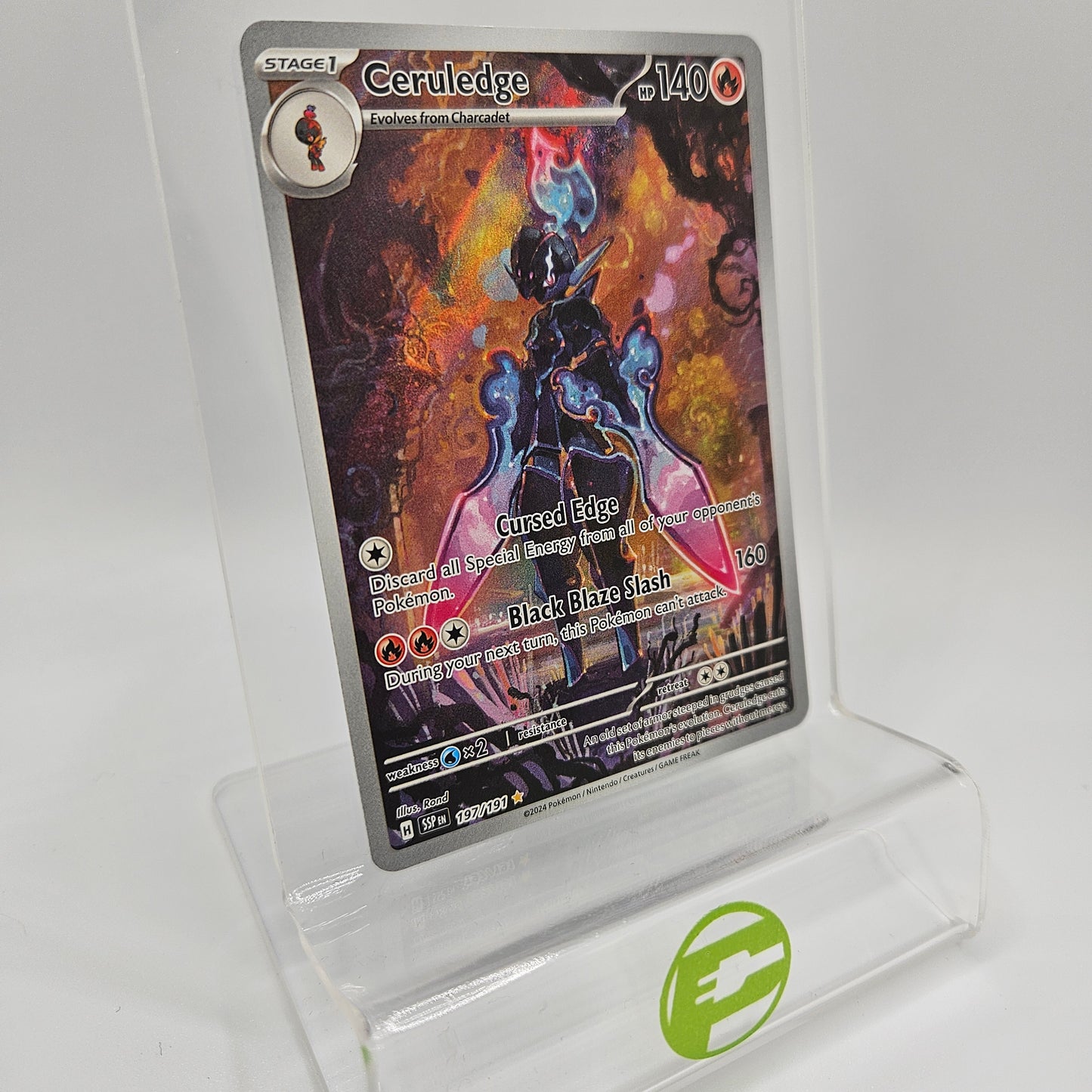 Pokémon TCG Ceruledge 197/191 Scarlet & Violet- Surging Sparks Illustration Rare