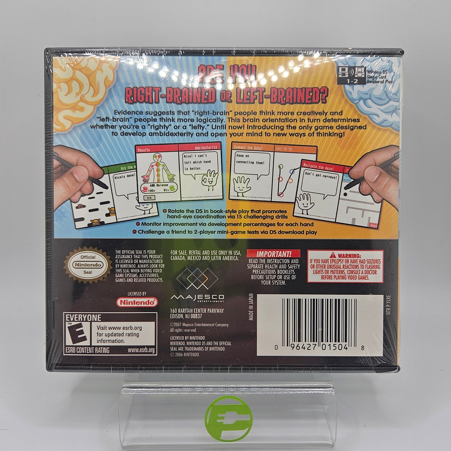 New Sealed Left Brain Right Brain (Nintendo DS, 2007)