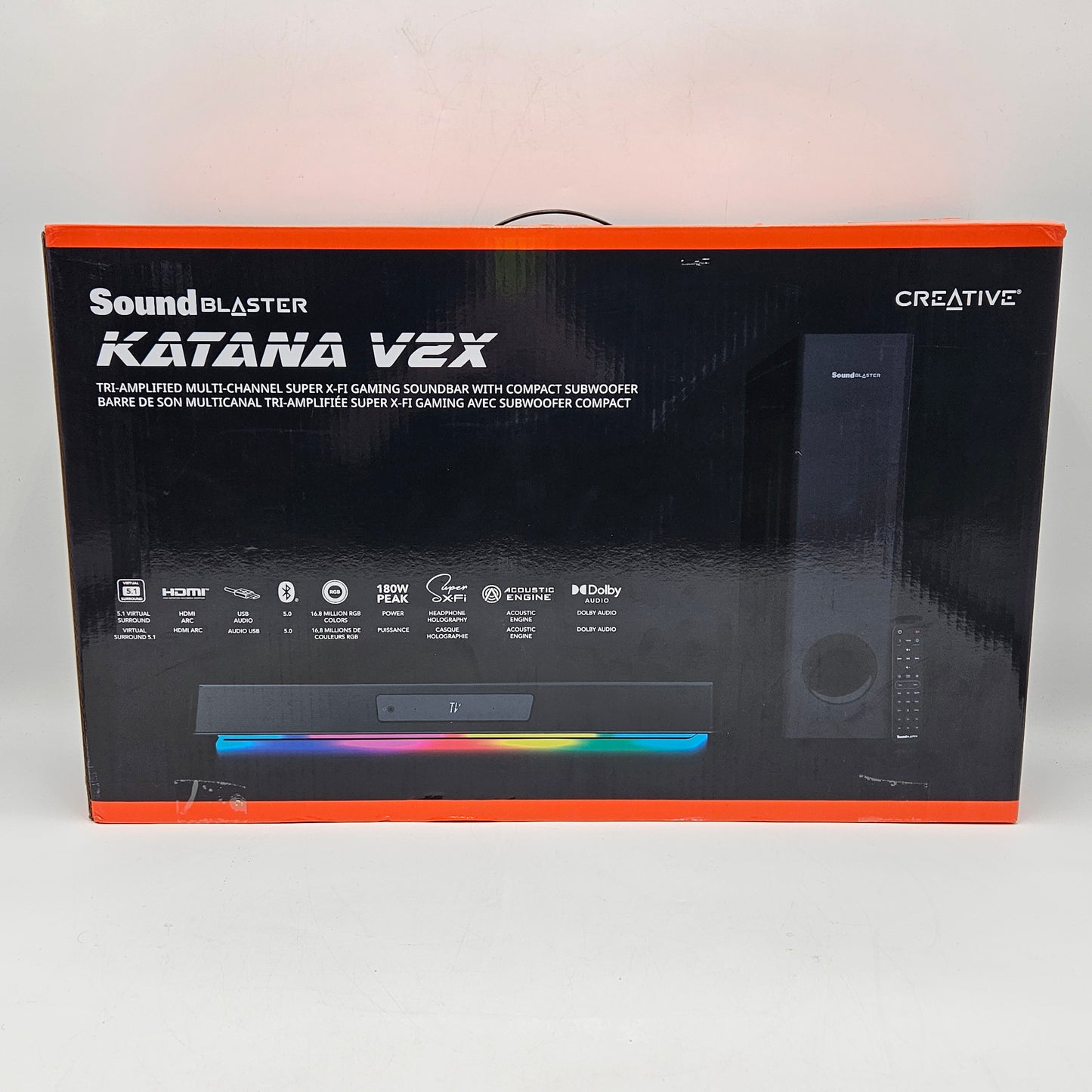 Creative SoundBlaster Katana V2X Multi-Channel Super X-Fi gaming soundbar