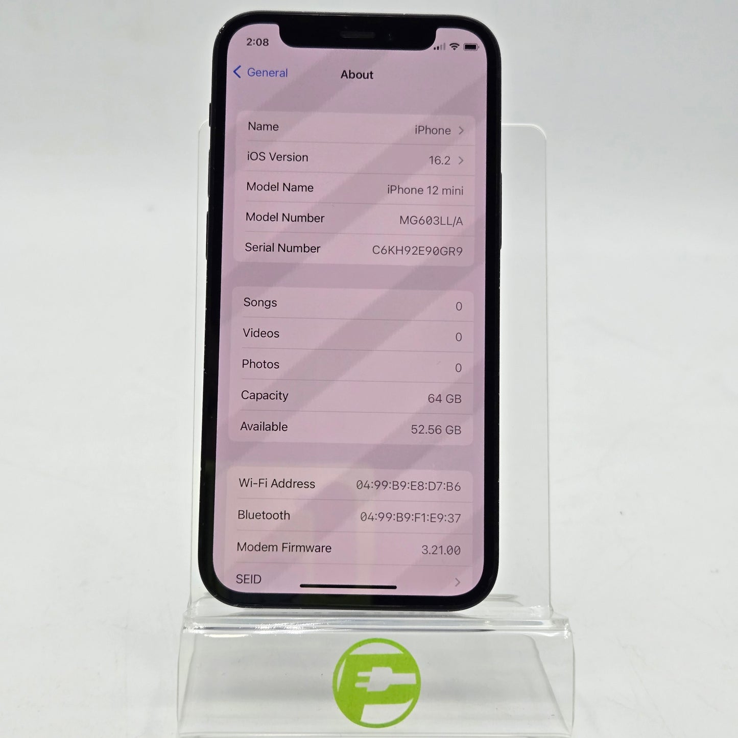 Unlocked Apple iPhone 12 Mini 64GB Black MG603LL/A