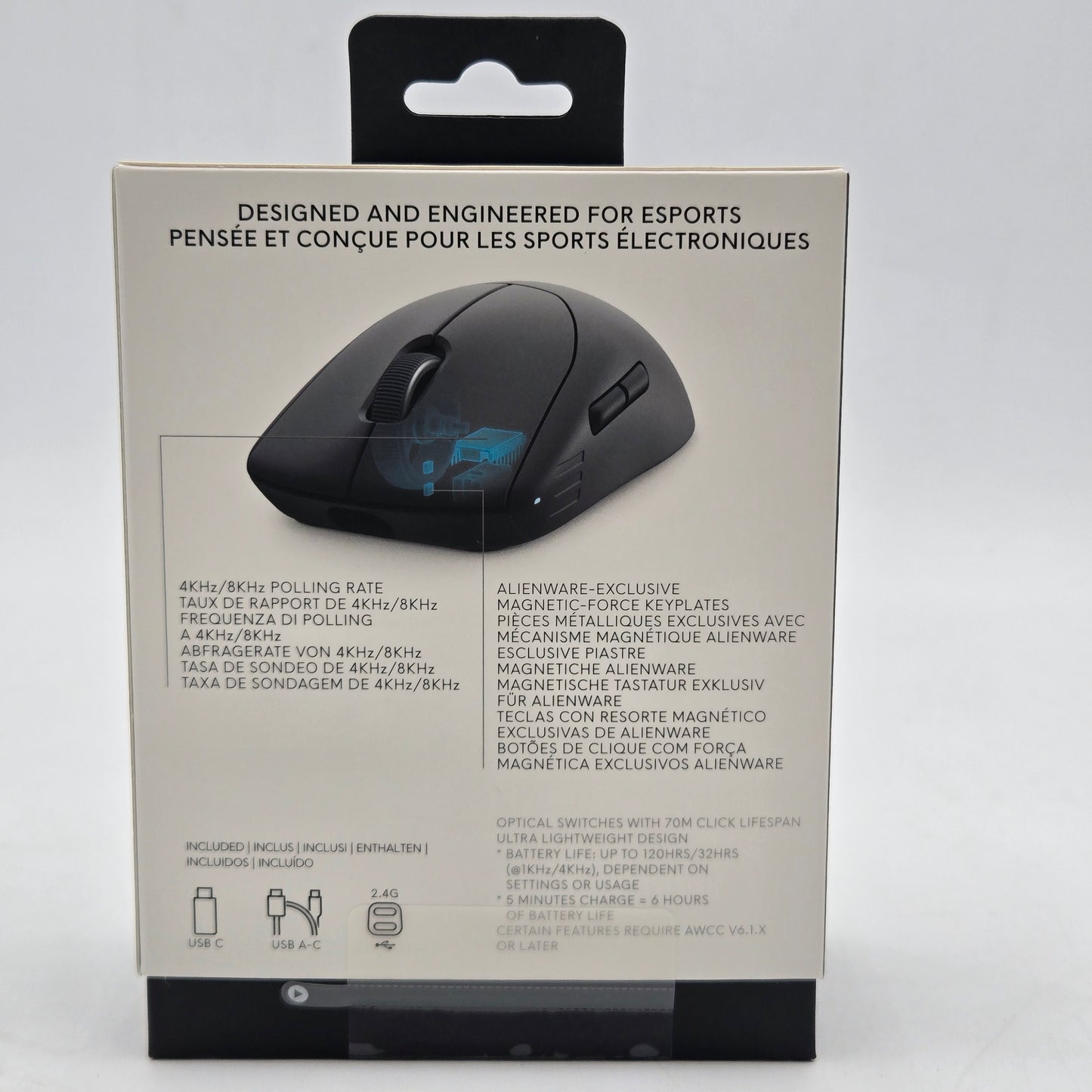 New Alienware Pro Wireless Gaming Mouse Sealed New Pro-MS-G-DEAM Dark