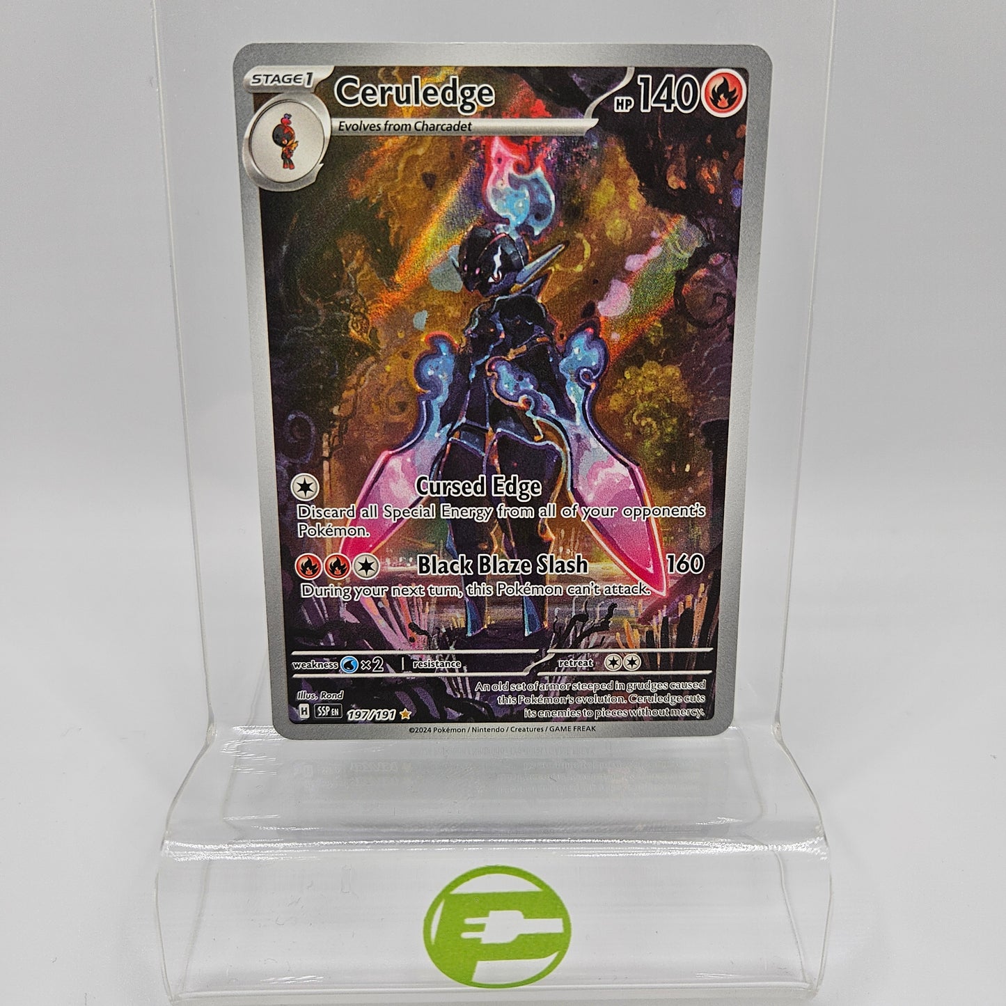 Pokémon TCG Ceruledge 197/191 Scarlet & Violet- Surging Sparks Illustration Rare