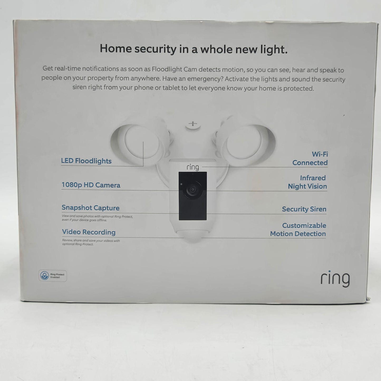 Ring Flood Light Cam Motion Detection Security camera 2540A1802L-C02FX