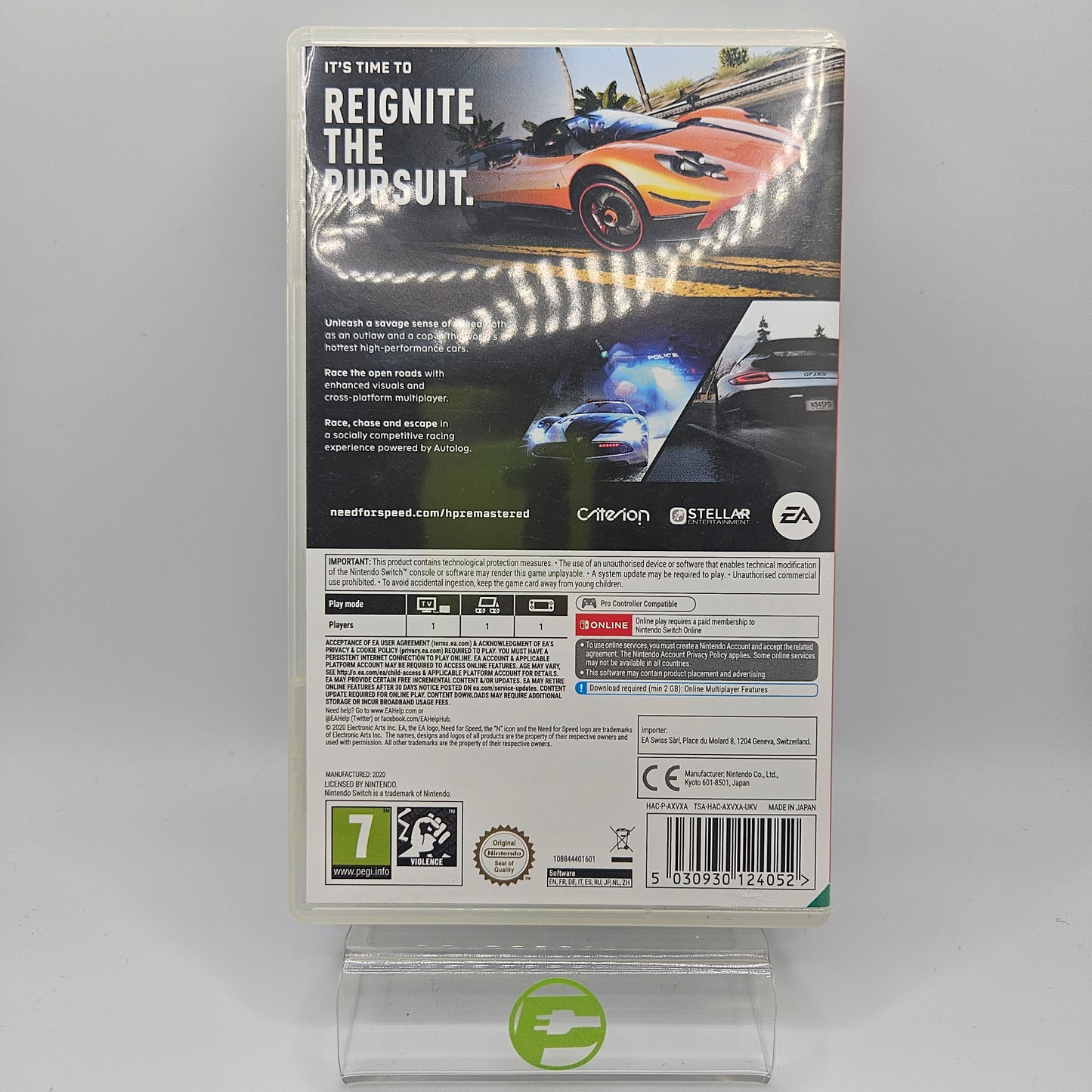 Need For Speed: Hot Pursuit Remastered (Nintendo Switch, 2020) PAL