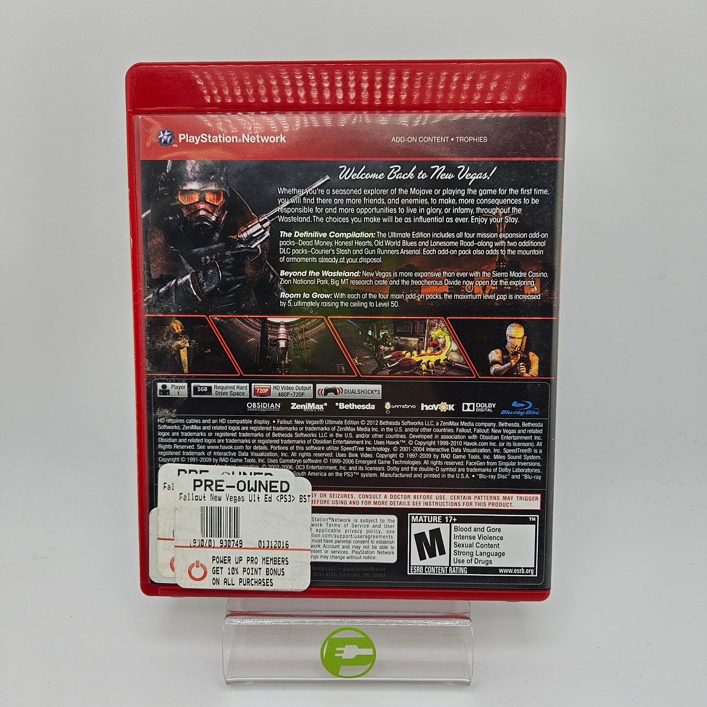 Fallout: New Vegas Ultimate Edition Greatest Hits (Sony PlayStation 3 PS3, 2012)