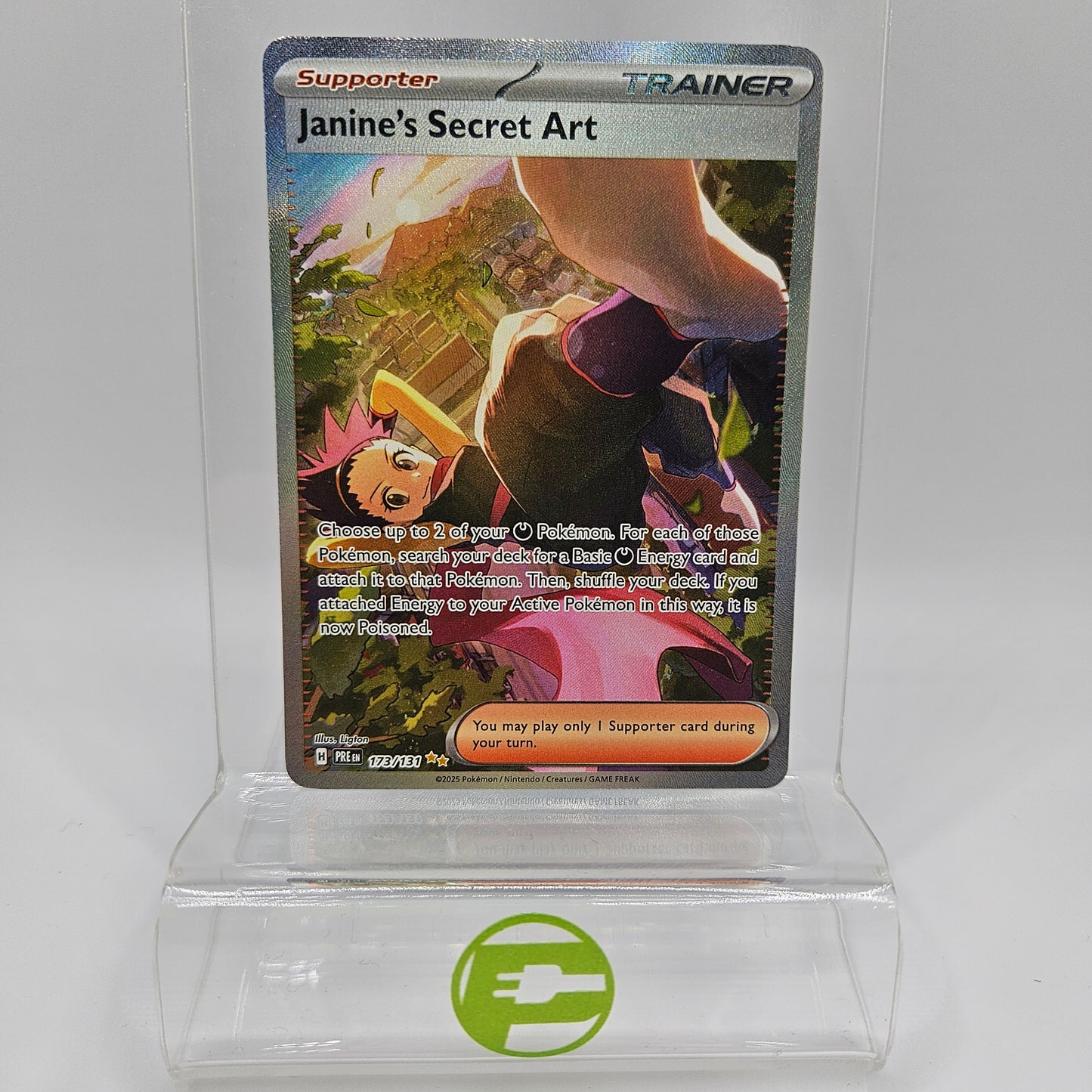 Pokémon TCG Janine's Secret Art 173/131 Prismatic Evolutions Special Illus. Rare