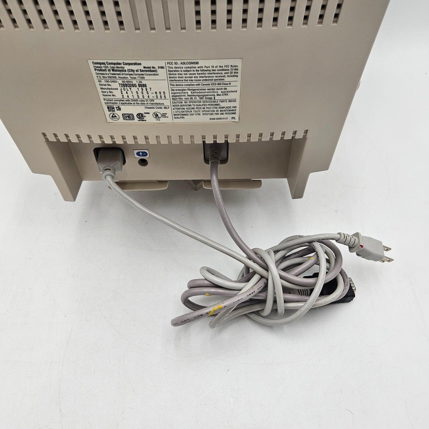 Compaq Presario 1525 (310U) 14" CRT 60Hz Retro Gaming CRT Monitor