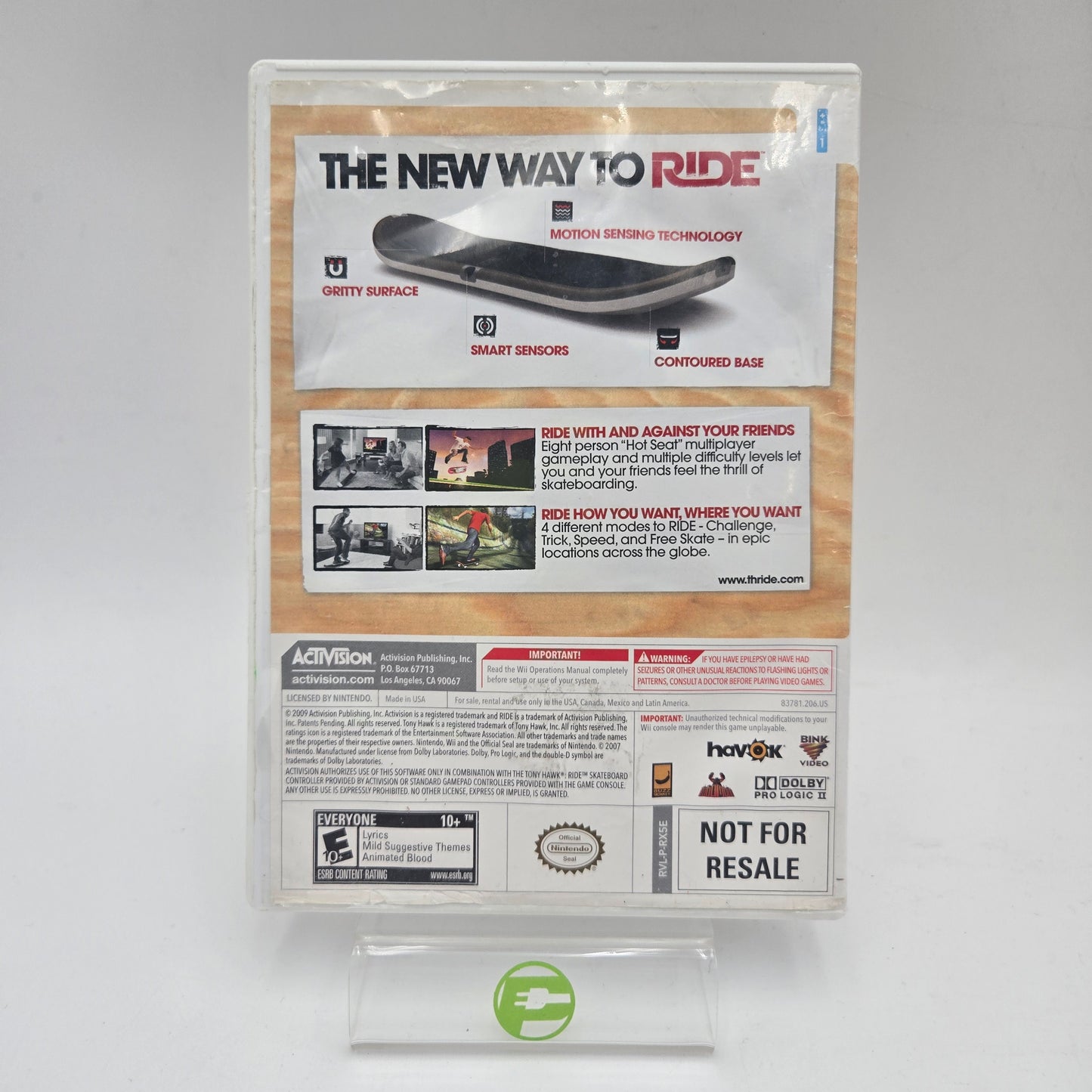 Nintendo Wii Wireless Skateboard w/ Tony Hawk: Ride + Tony Hawk: Shred & Dongle
