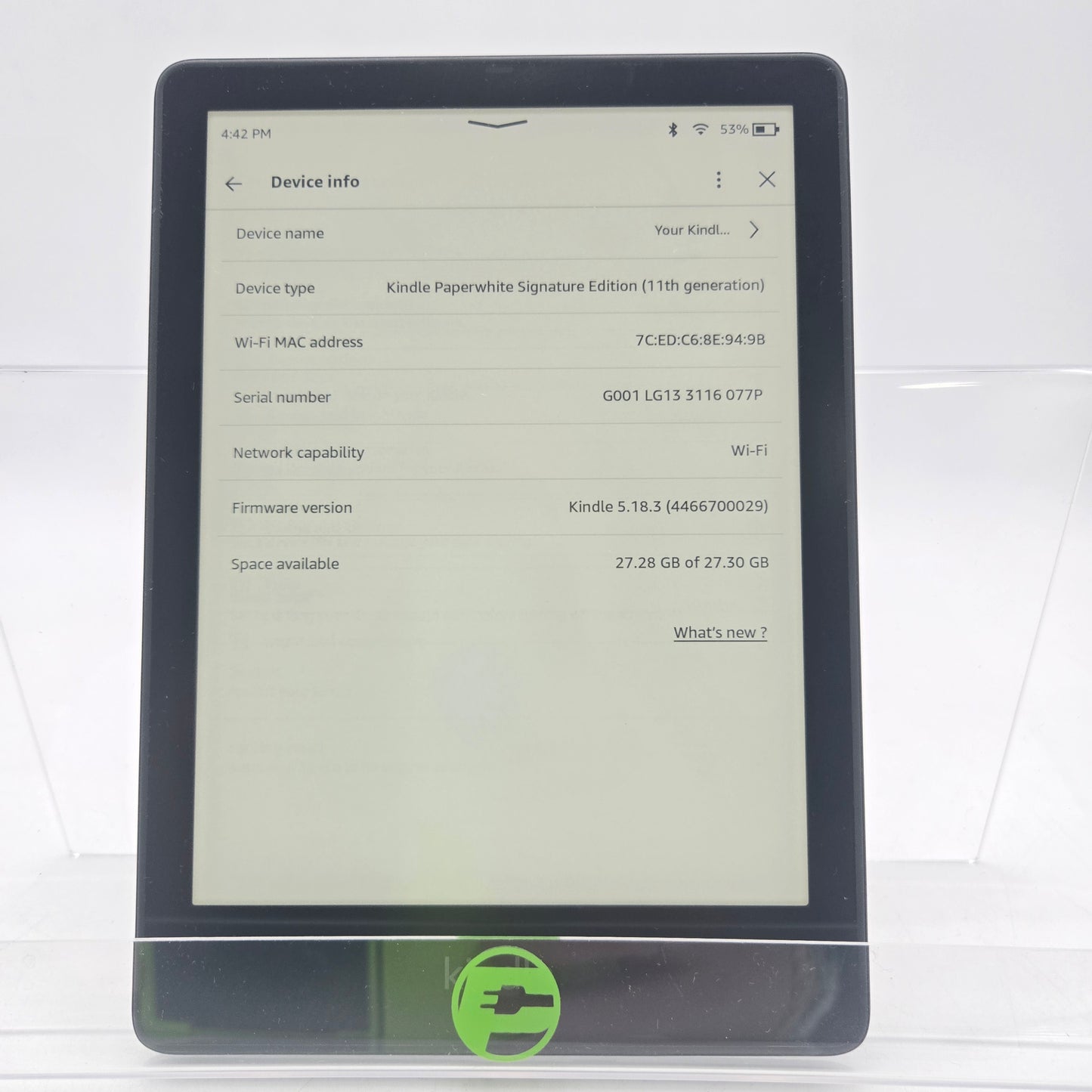 Amazon paperwhite signature edition 11th gen ebook reader M2L4EK