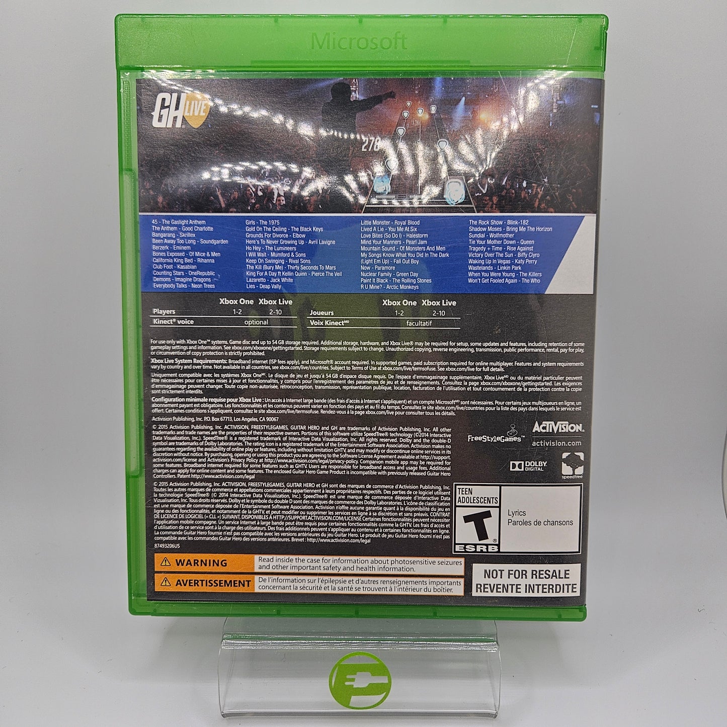 Guitar Hero Live (Microsoft Xbox One, 2015)