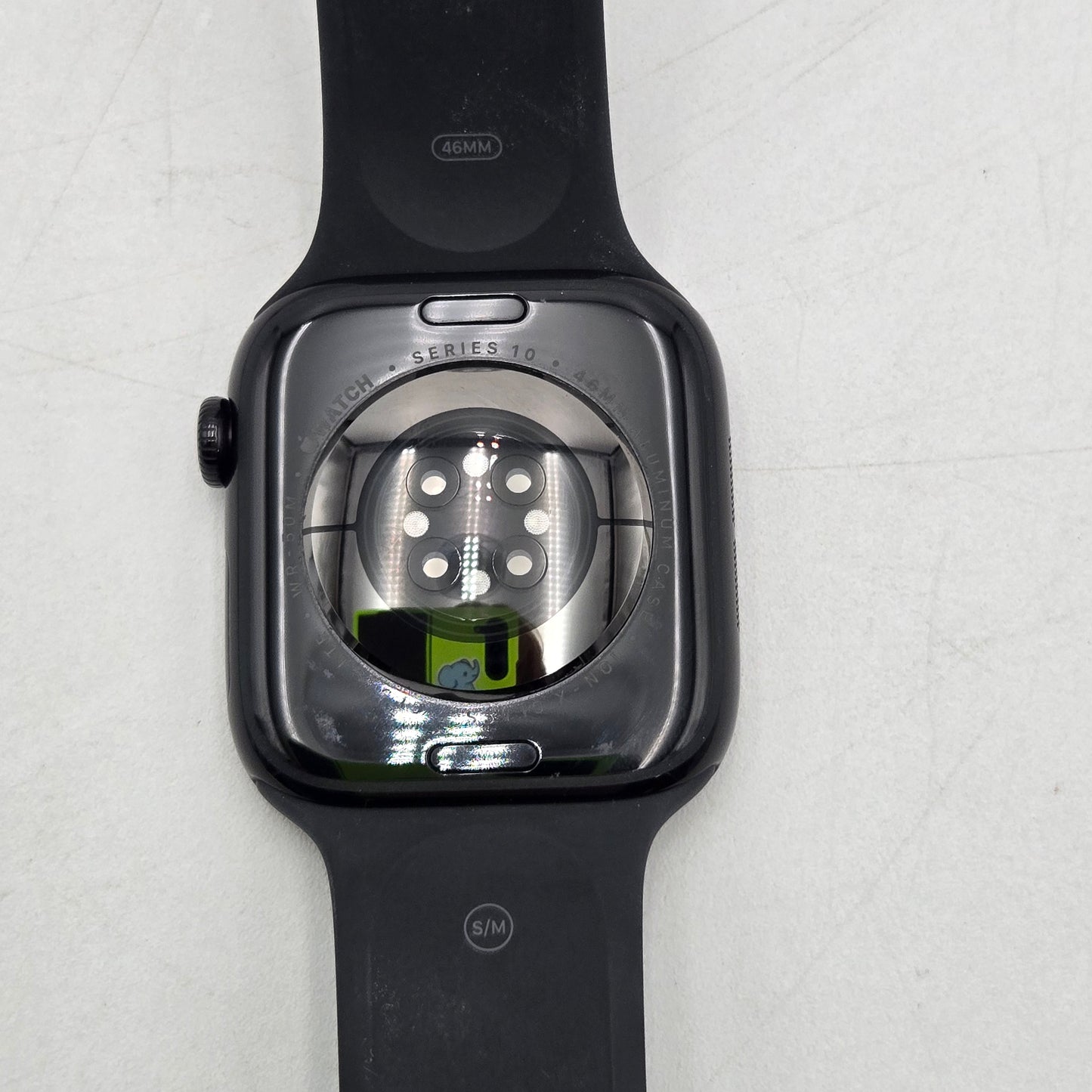 Unlocked Apple Watch Series 10 46MM Black Aluminum Black Sport Band MWY33LW/A