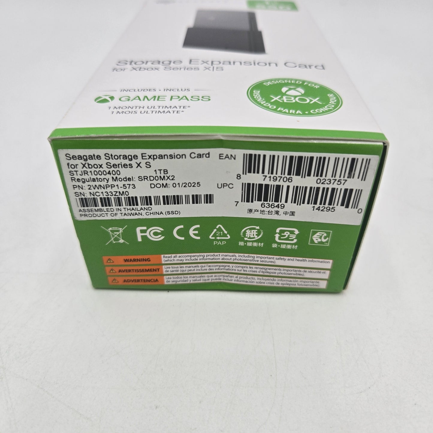 New Sealed Seagate 1TB Storage Expansion Card Black For Xbox Series S|X