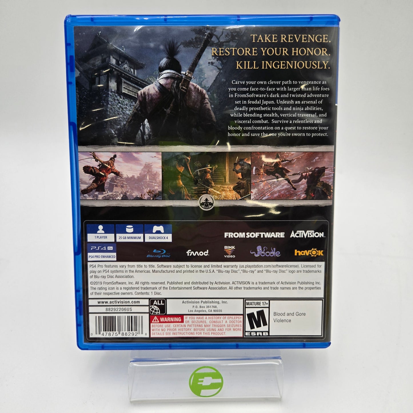 Sekiro: Shadows Die Twice (Sony PlayStation 4 PS4, 2019)