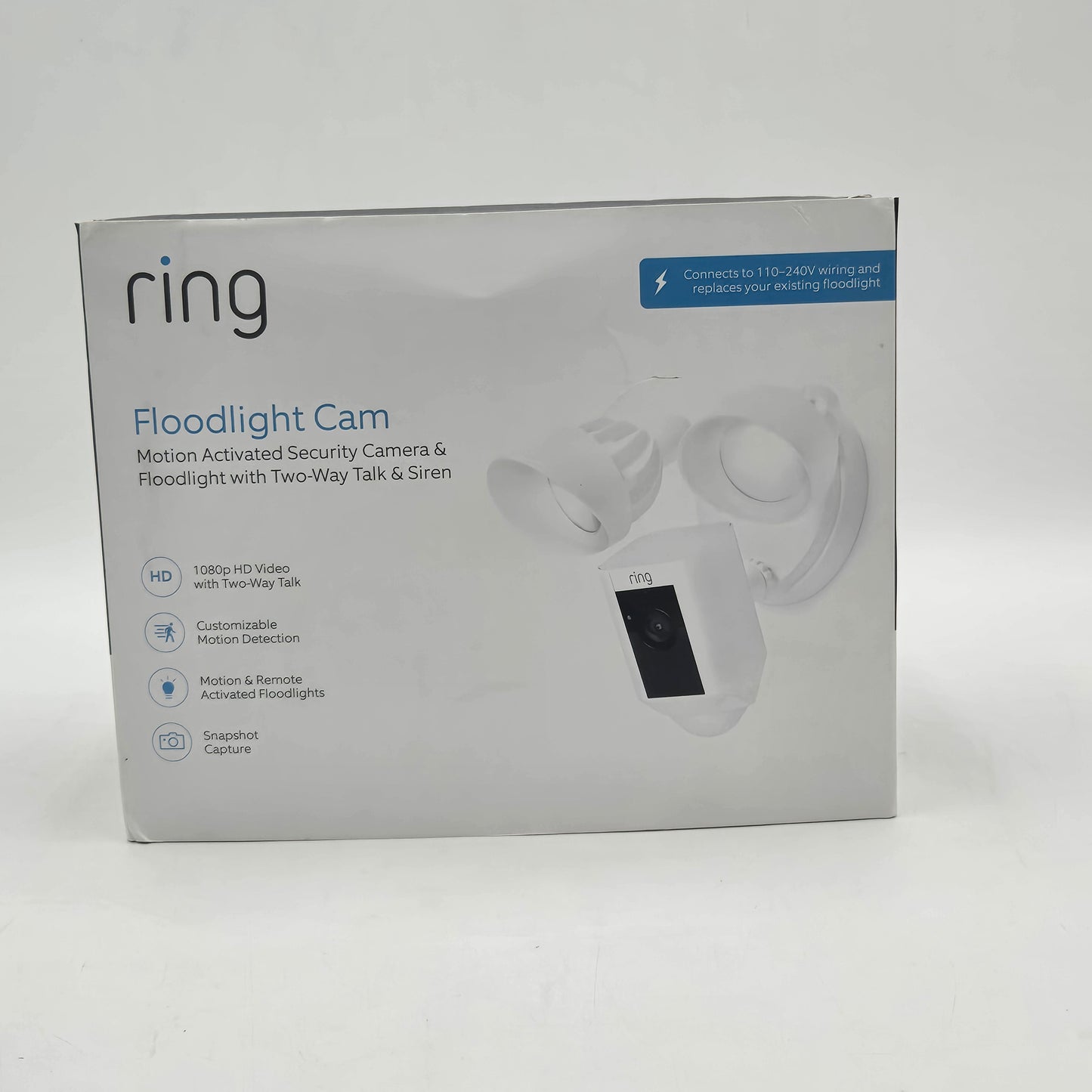 Ring Flood Light Cam Motion Detection Security camera 2540A1802L-C02FX