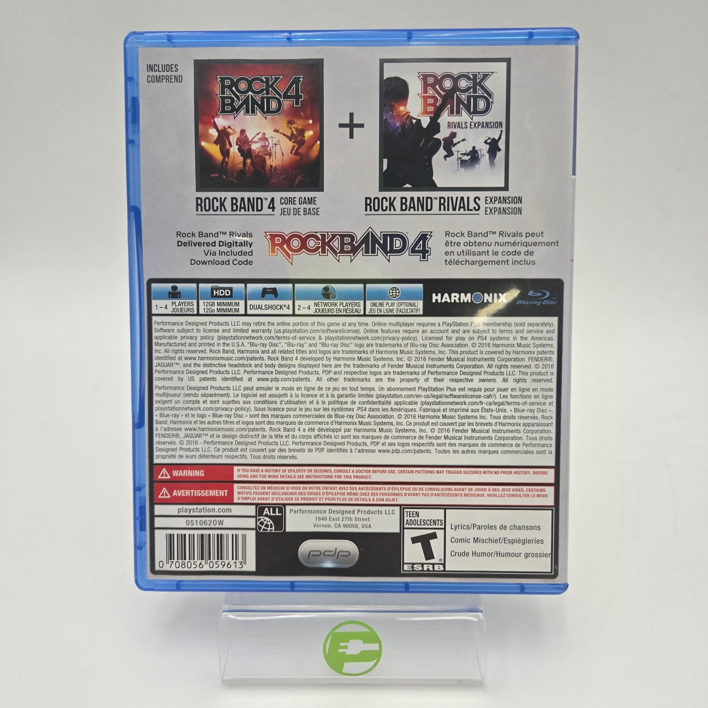 Rock Band 4 Plus Rivals Expansion (Sony PlayStation 4 PS4, 2015)