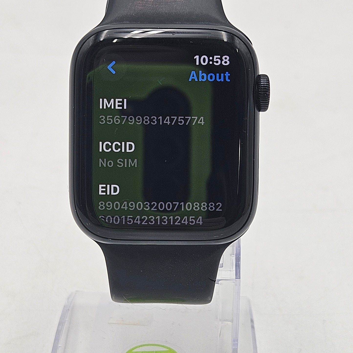 Unlocked Apple Watch SE 2nd Gen 44MM Black Aluminum Black Sport Band A2727