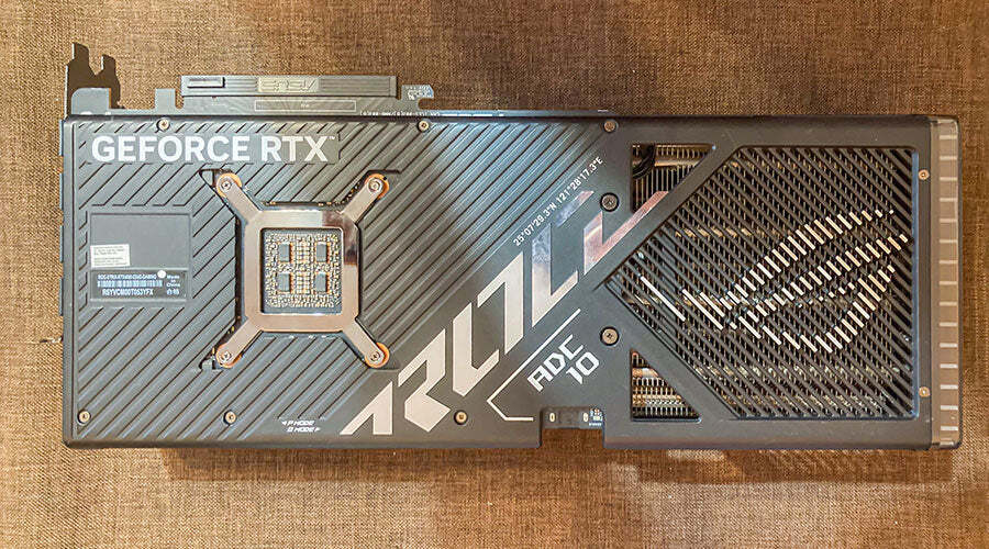 High-end graphics card displayed for resale at PayMore Wake Forest