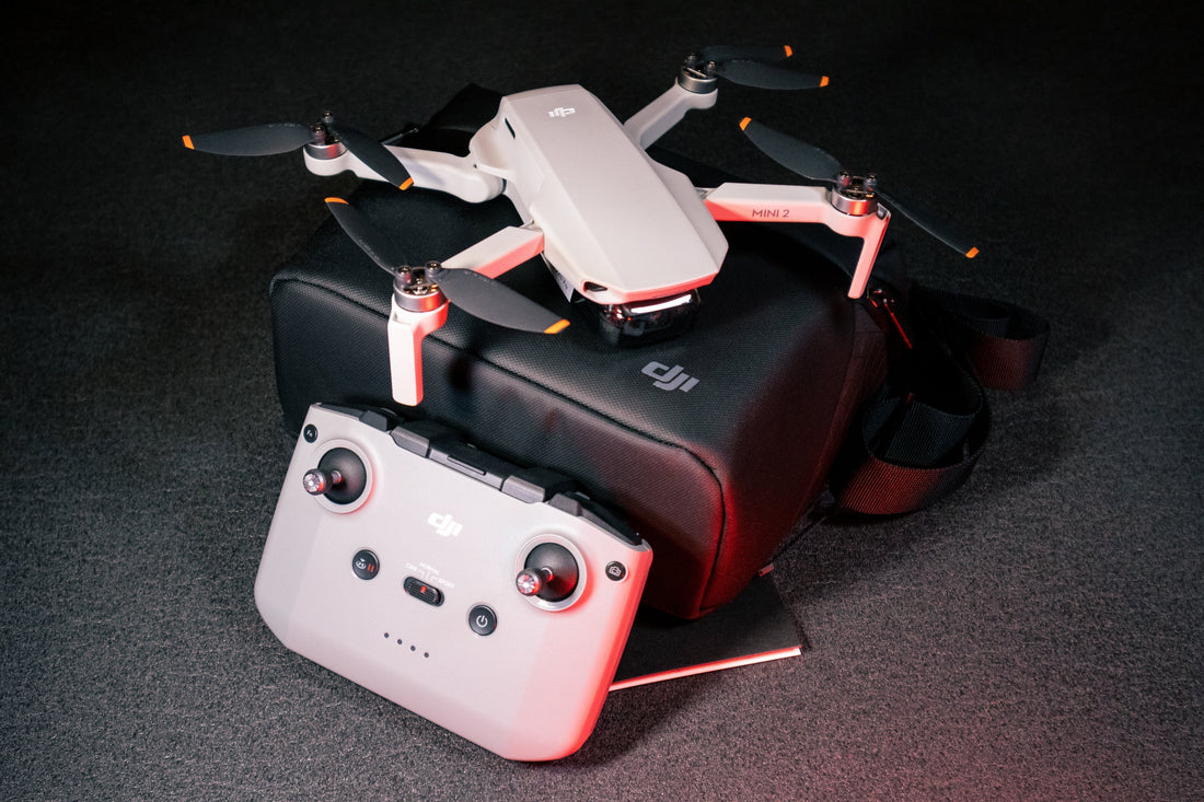DJI drone displayed for resale at PayMore Wake Forest