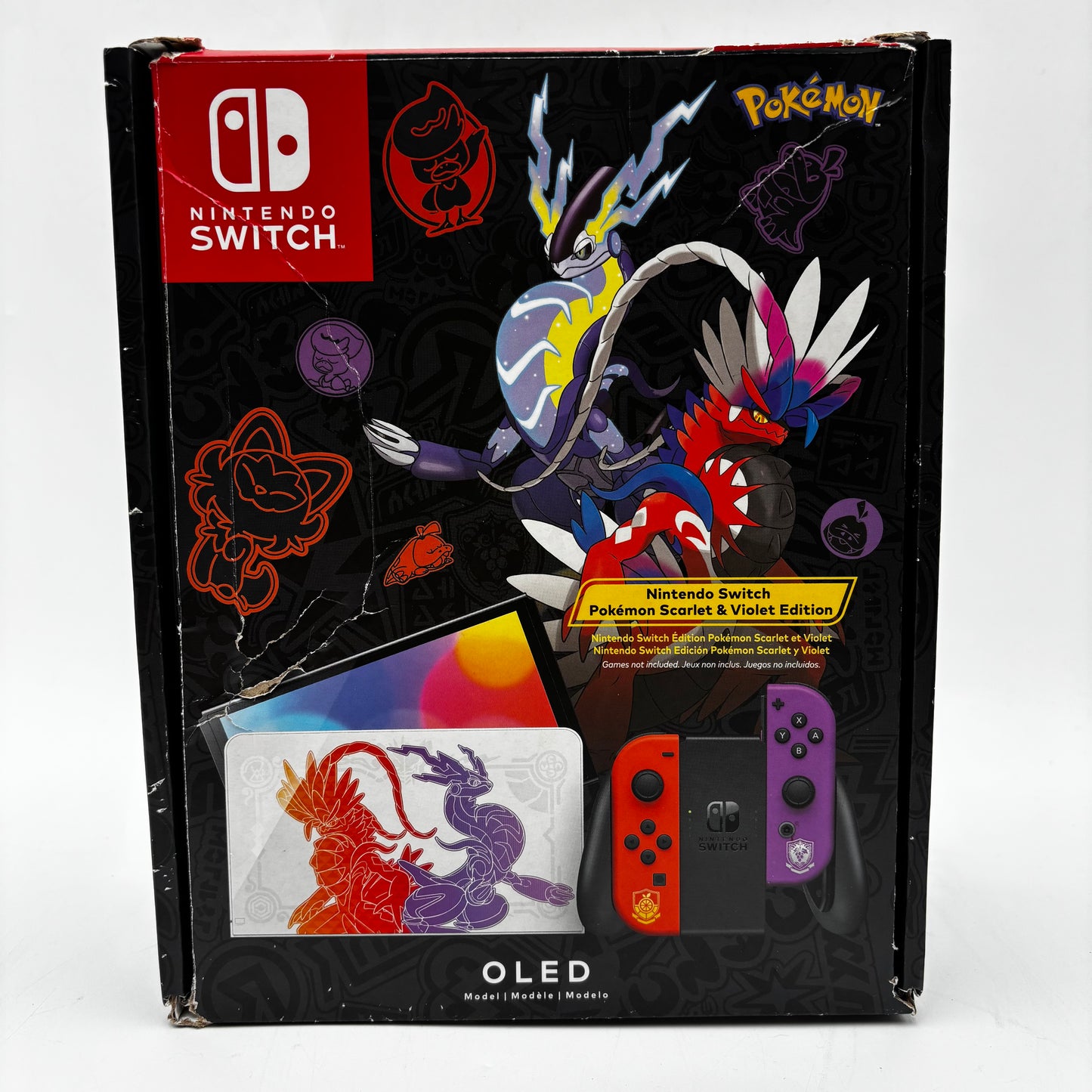 Nintendo Switch OLED Video Game Console HEG-001 Pokemon Scarlet & Violet Edition