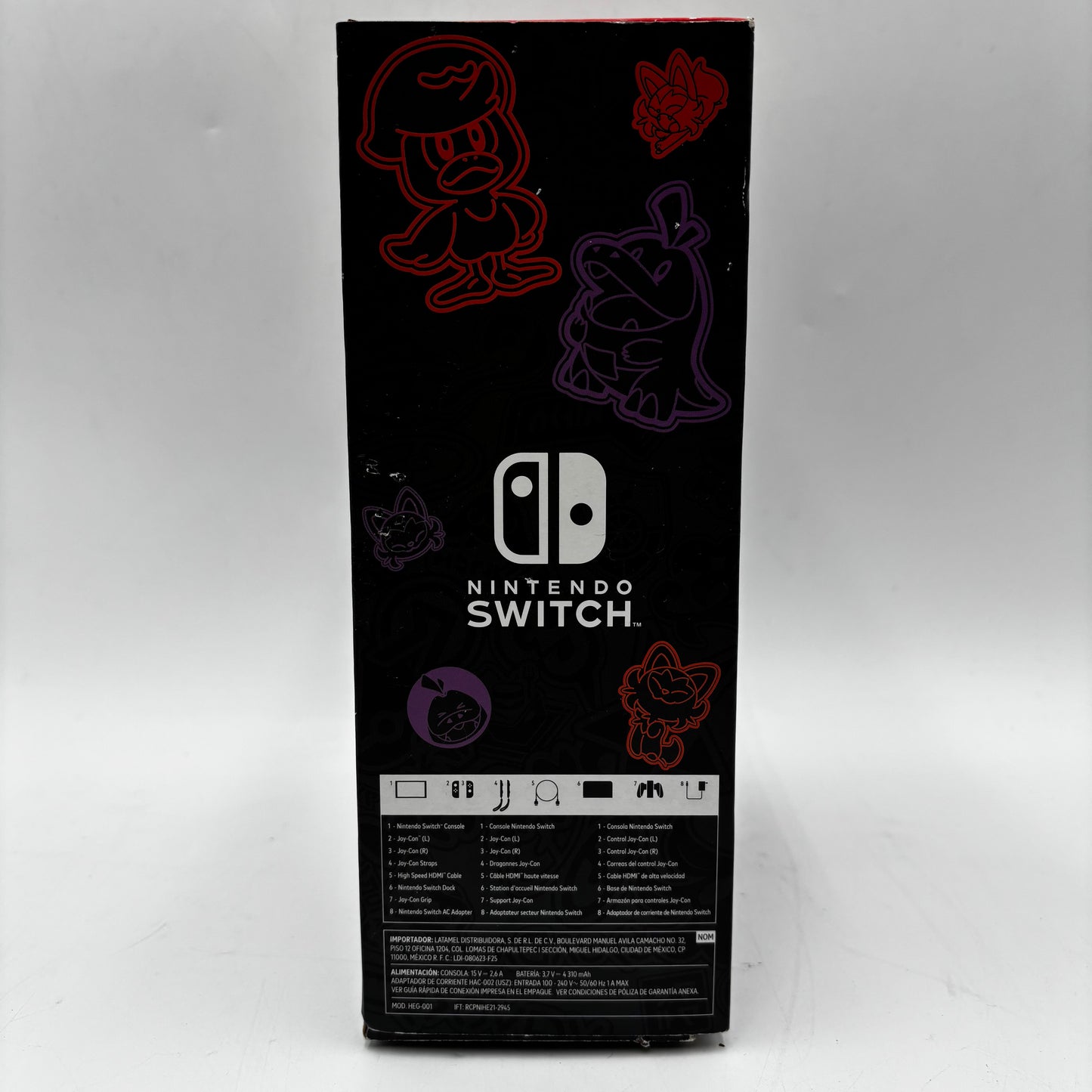 Nintendo Switch OLED Video Game Console HEG-001 Pokemon Scarlet & Violet Edition