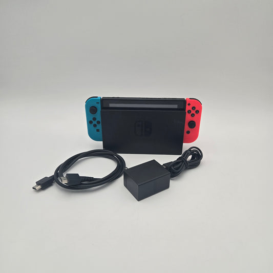 Nintendo Switch v1 Video Game Console HAC-001 Red/Blue