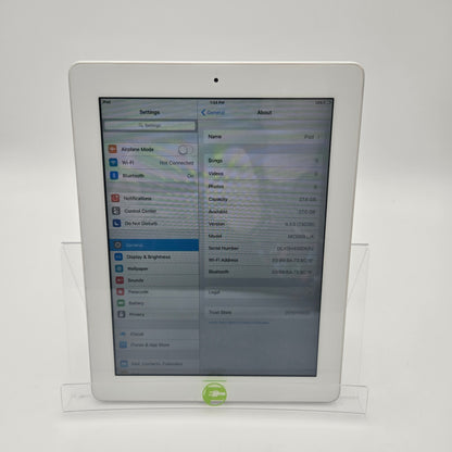 WiFi Only Apple iPad 2nd Gen 32GB 9.3.5 Silver