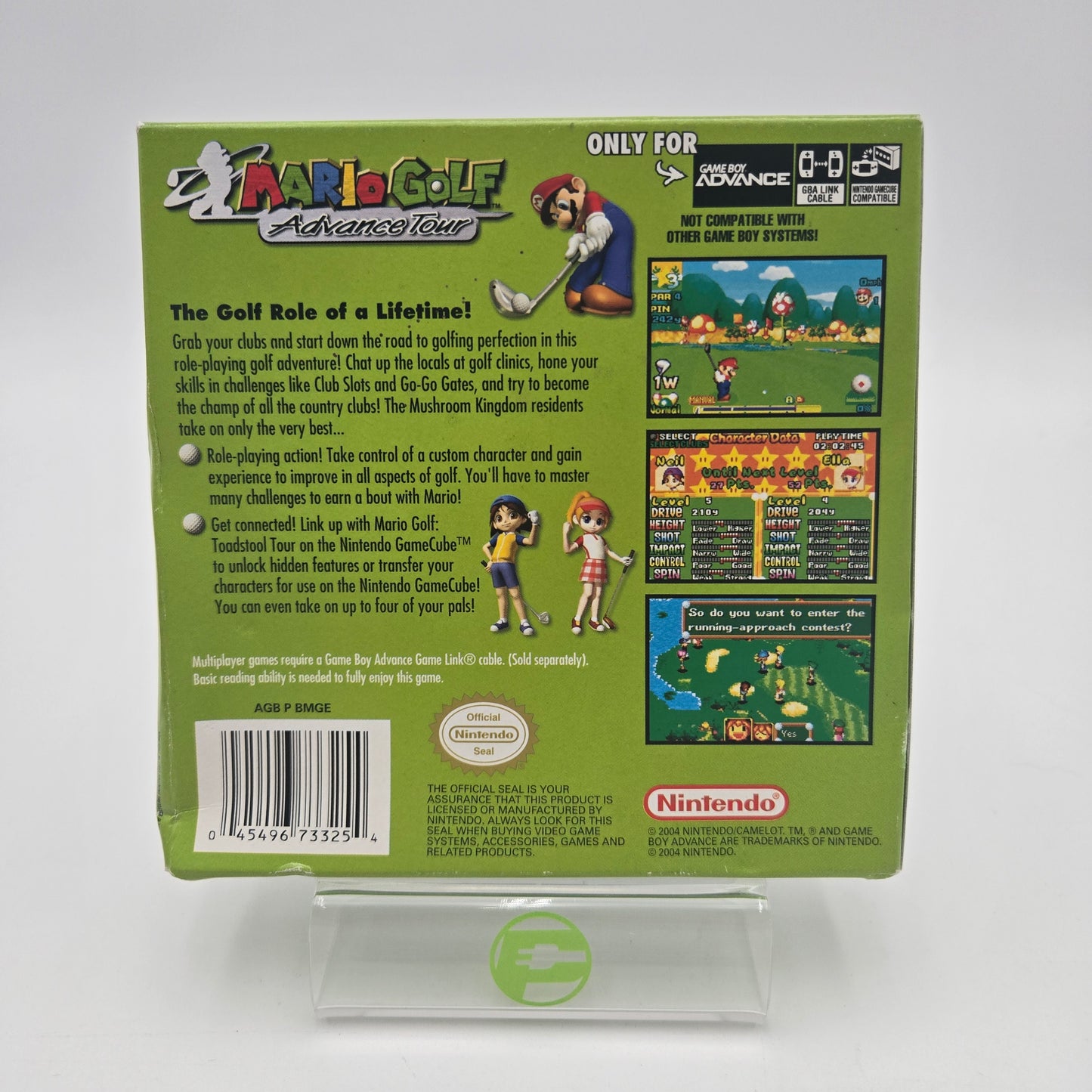 Mario Golf Advance Tour (Nintendo GameBoy Advance, 2004) CIB