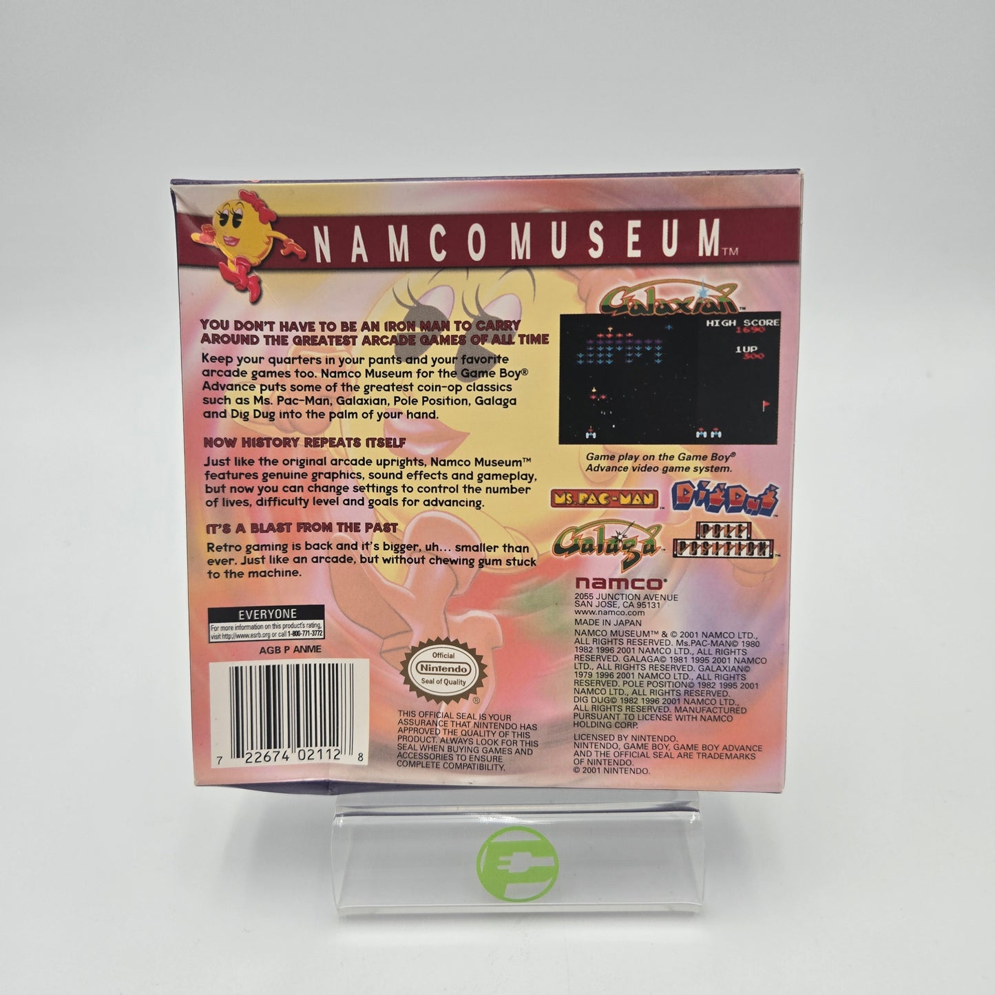 Namco Museum (Nintendo GameBoy Advance, 2001) CIB