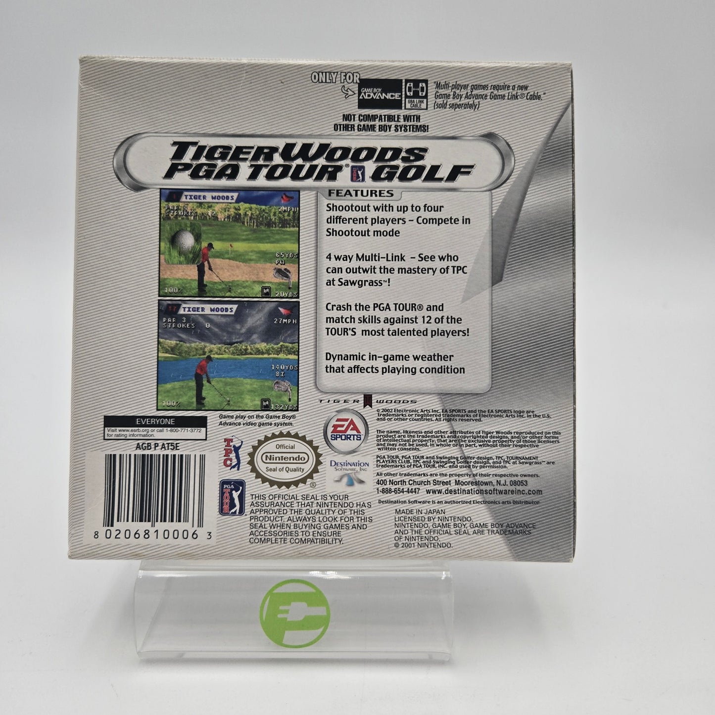 Tiger Woods PGA Golf (Nintendo GameBoy Advance, 2002) CIB