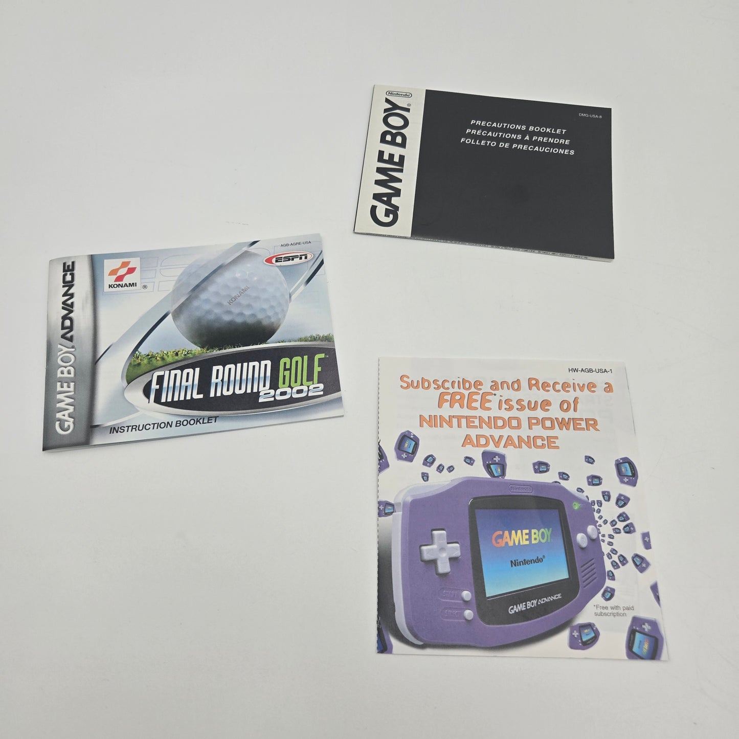 ESPN Final Round Golf 2002 (Nintendo GameBoy Advance, 2001) CIB