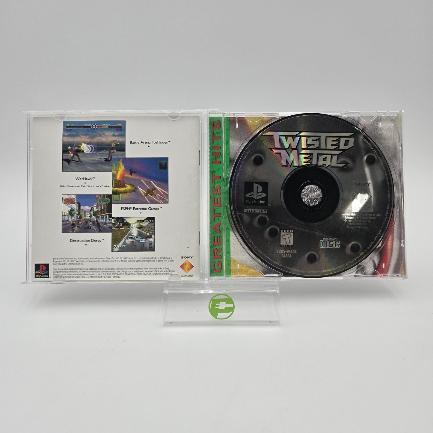 Twisted Metal [Greatest Hits] (Sony PlayStation 1 PS1, 1995) CIB