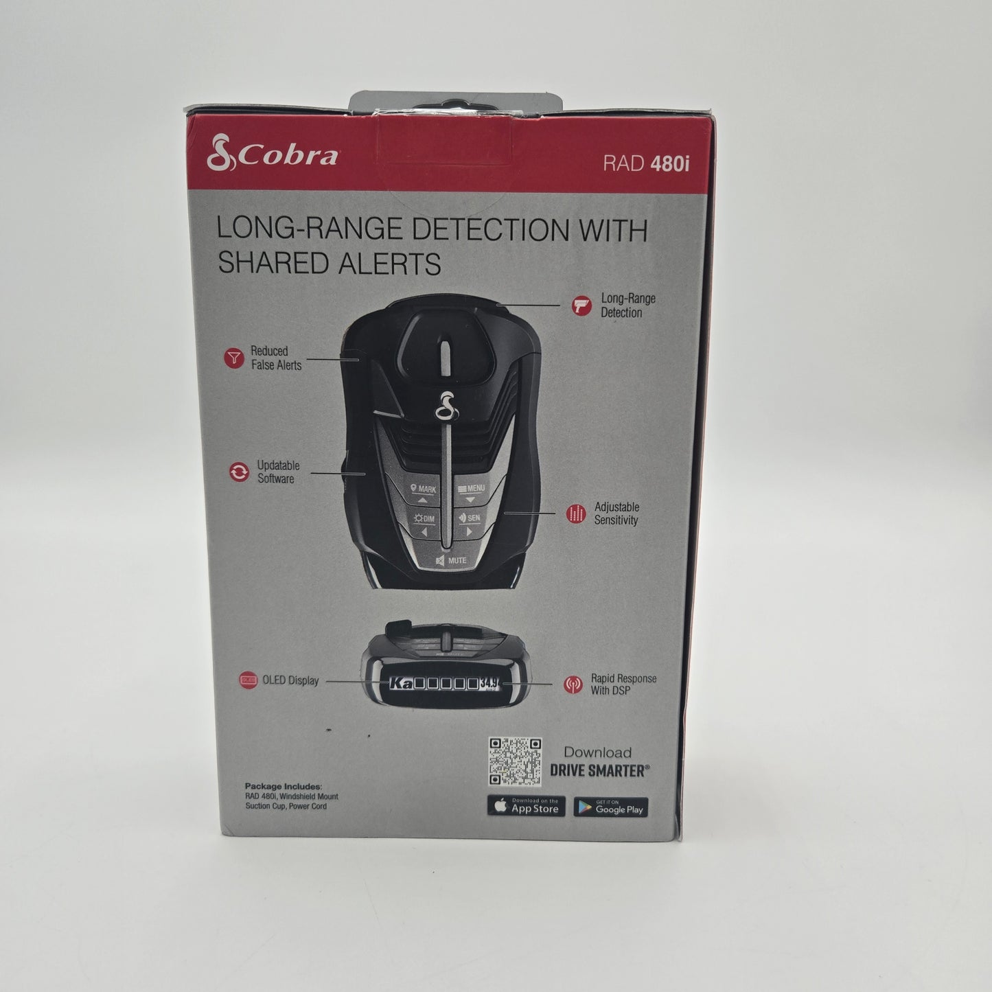 New Cobra RAD Connected Radar & Laser Detector 480i