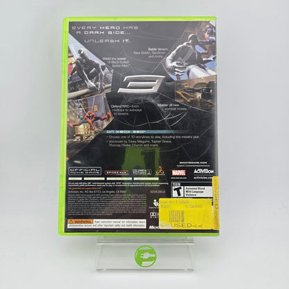 Spiderman 3  (Microsoft Xbox 360,  2007)