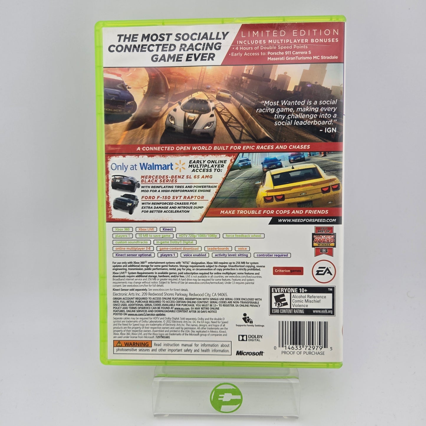 Need for Speed Most Wanted [2012 Limited Edition]  (Microsoft Xbox 360,  2012)