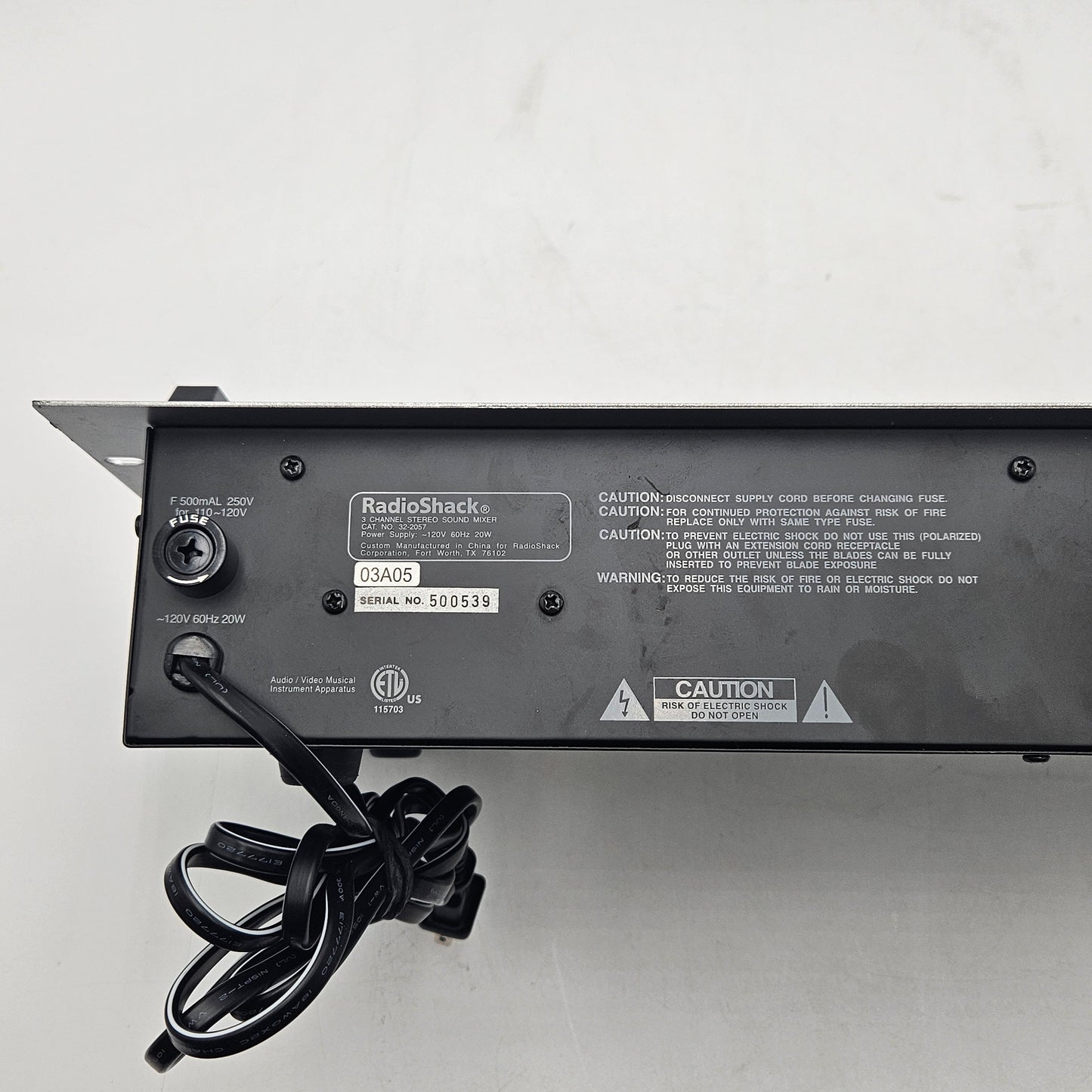 RadioShack 3-Channel Stereo Sound Mixer