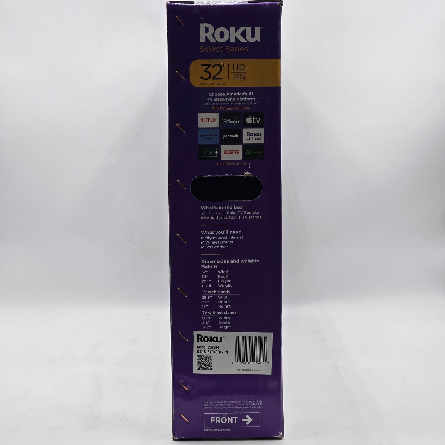 New ROKU 32" SELECT SERIES HD LED SMART TV (32R2B4)