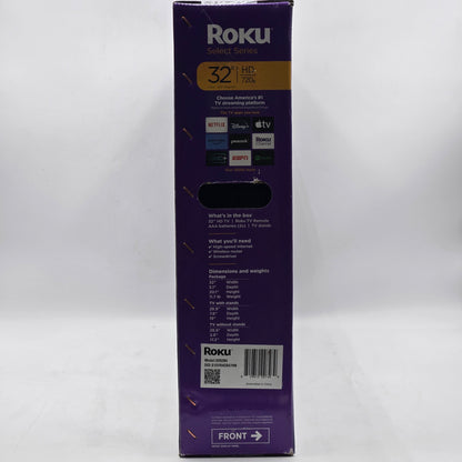 New ROKU 32" SELECT SERIES HD LED SMART TV (32R2B4)