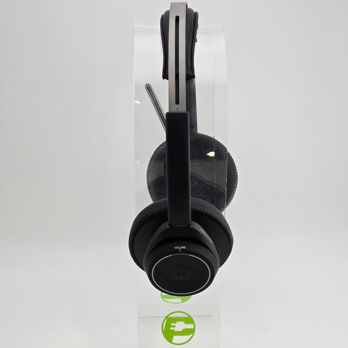 Plantronics Poly Voyager Focus UC B825 Bluetooth Headset w/ Stand & USB Dongle