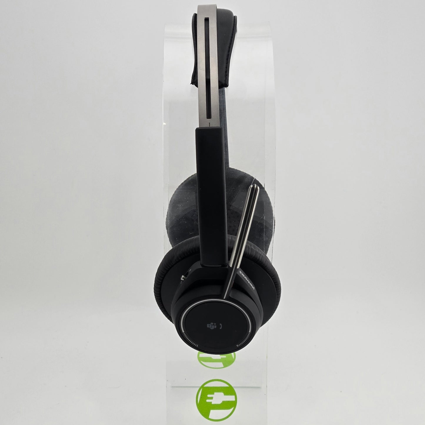 Plantronics Poly Voyager Focus UC B825 Bluetooth Headset w/ Stand & USB Dongle