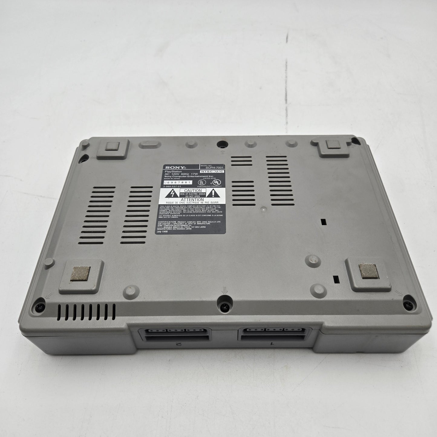 Sony PlayStation 1 PS1 Gray Console Gaming System SCPH-7001