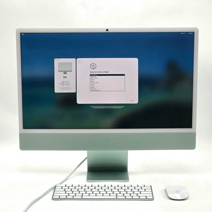 2024 Apple iMac 24" M4 8 Core 4.5GHz 16GB RAM 256GB SSD Green MWUE3LL/A