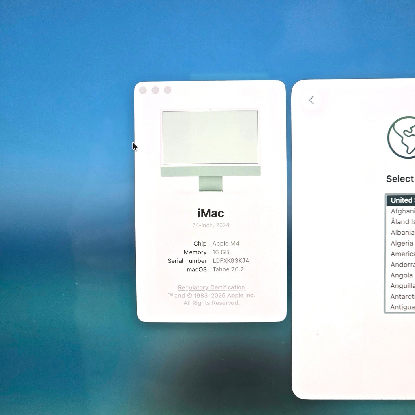 2024 Apple iMac 24" M4 8 Core 4.5GHz 16GB RAM 256GB SSD Green MWUE3LL/A